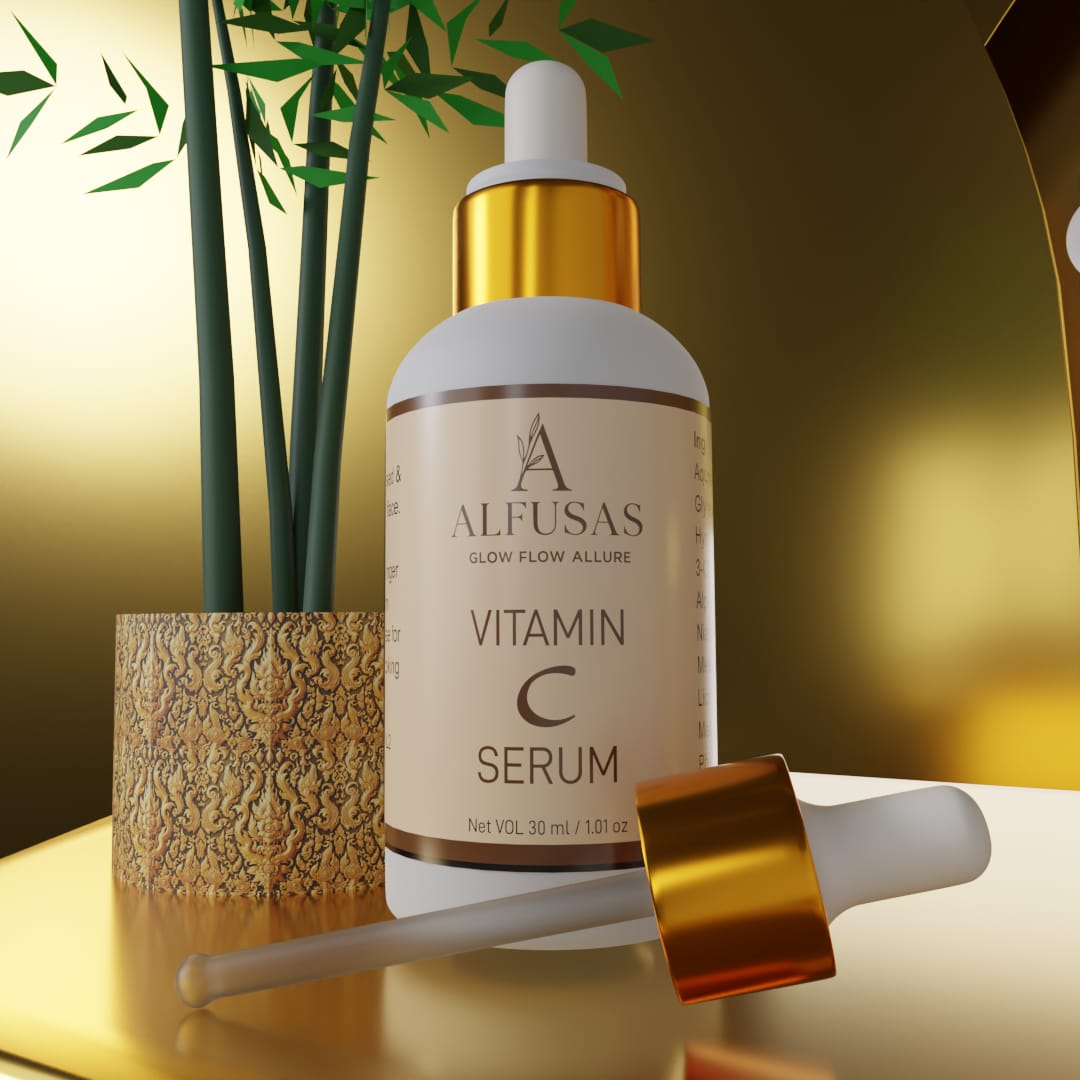 Alfusas Vitamin C Glow Serum  Brightening & Hydrating (30ml)