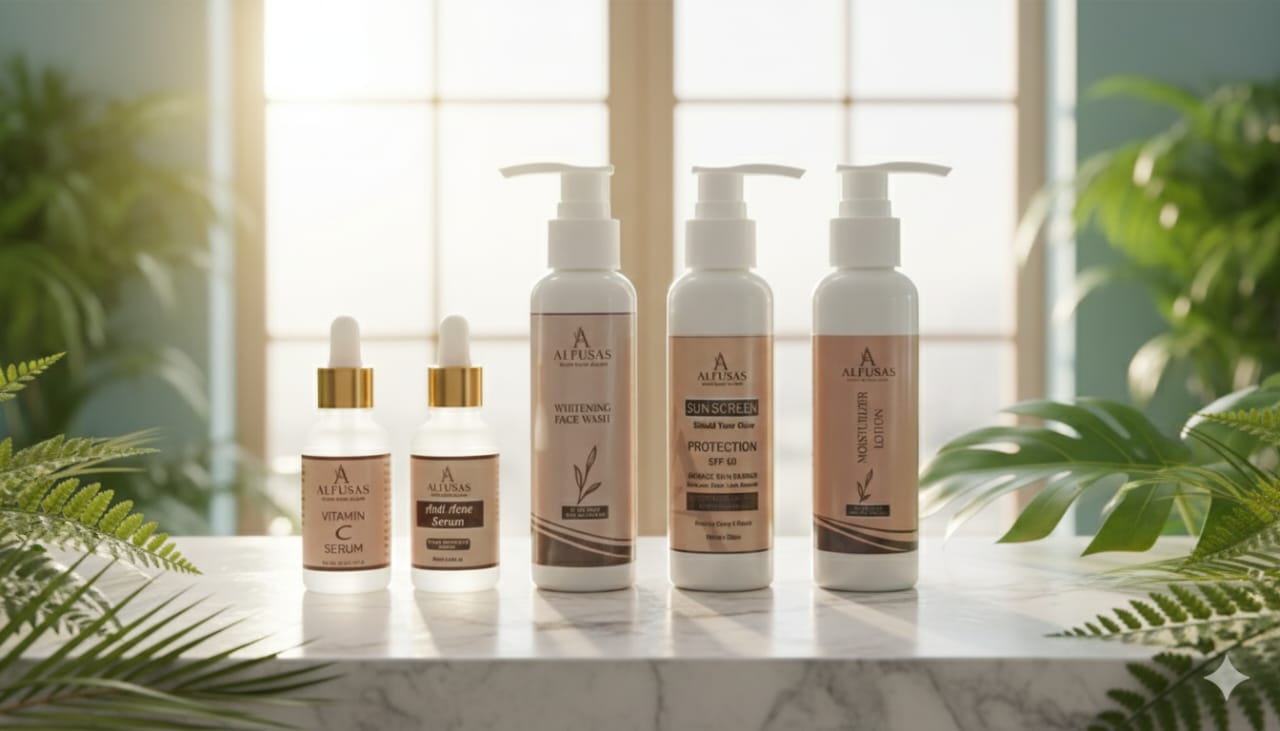 Alfusas 5-in-1 Complete Skincare Kit with Free Lip Balm