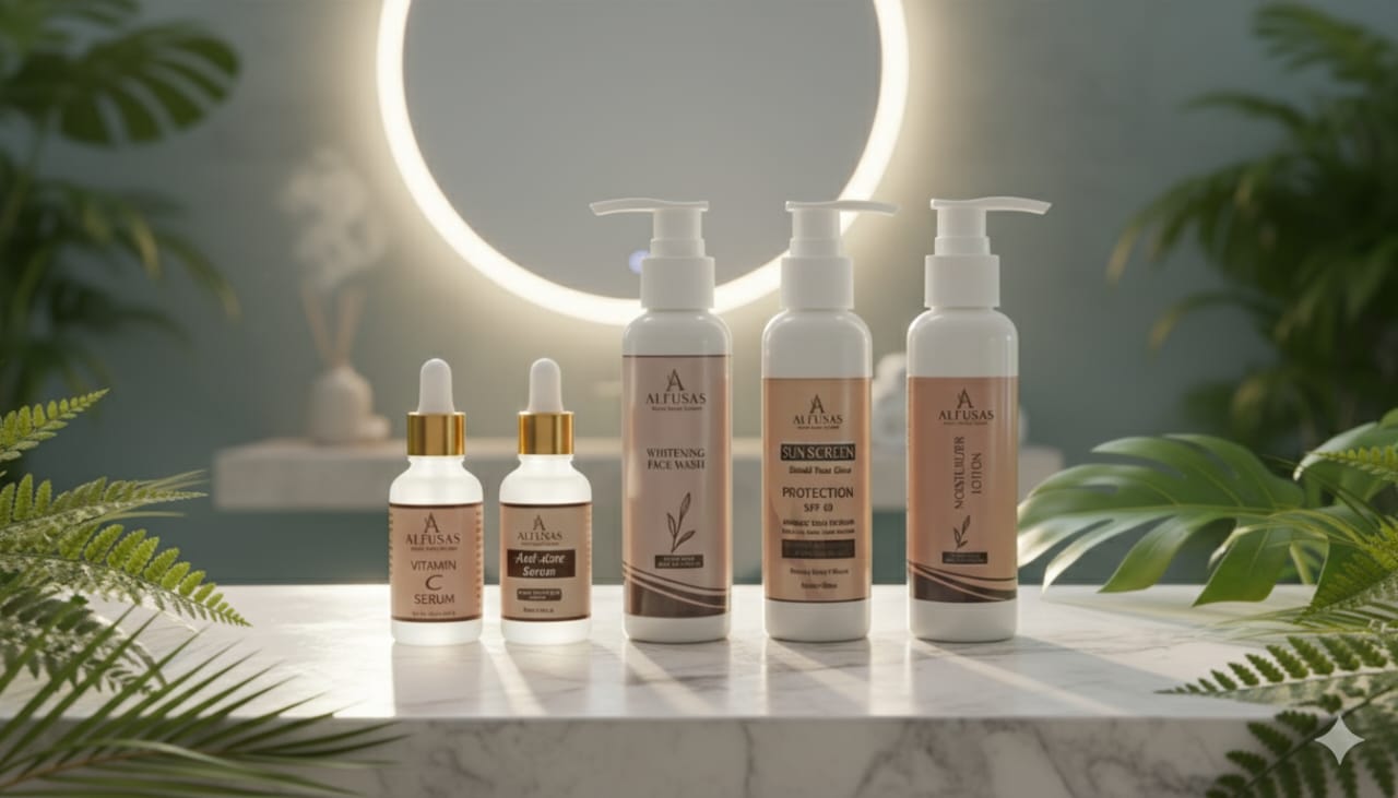 Alfusas 5-in-1 Complete Skincare Kit with Free Lip Balm