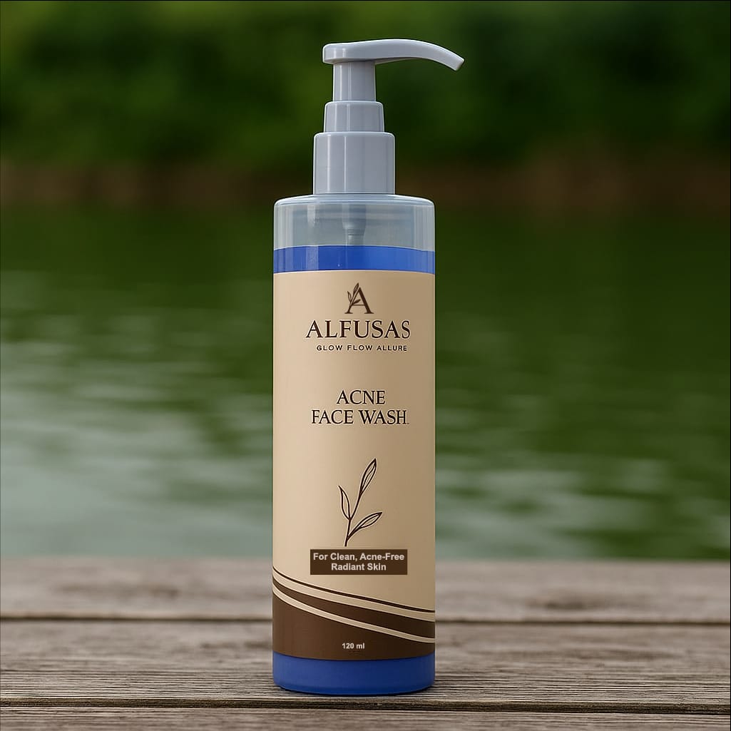 Alfusas Acne Face Wash  Gentle Daily Cleanser for Clear, Acne-Free & Radiant Skin (120ml)