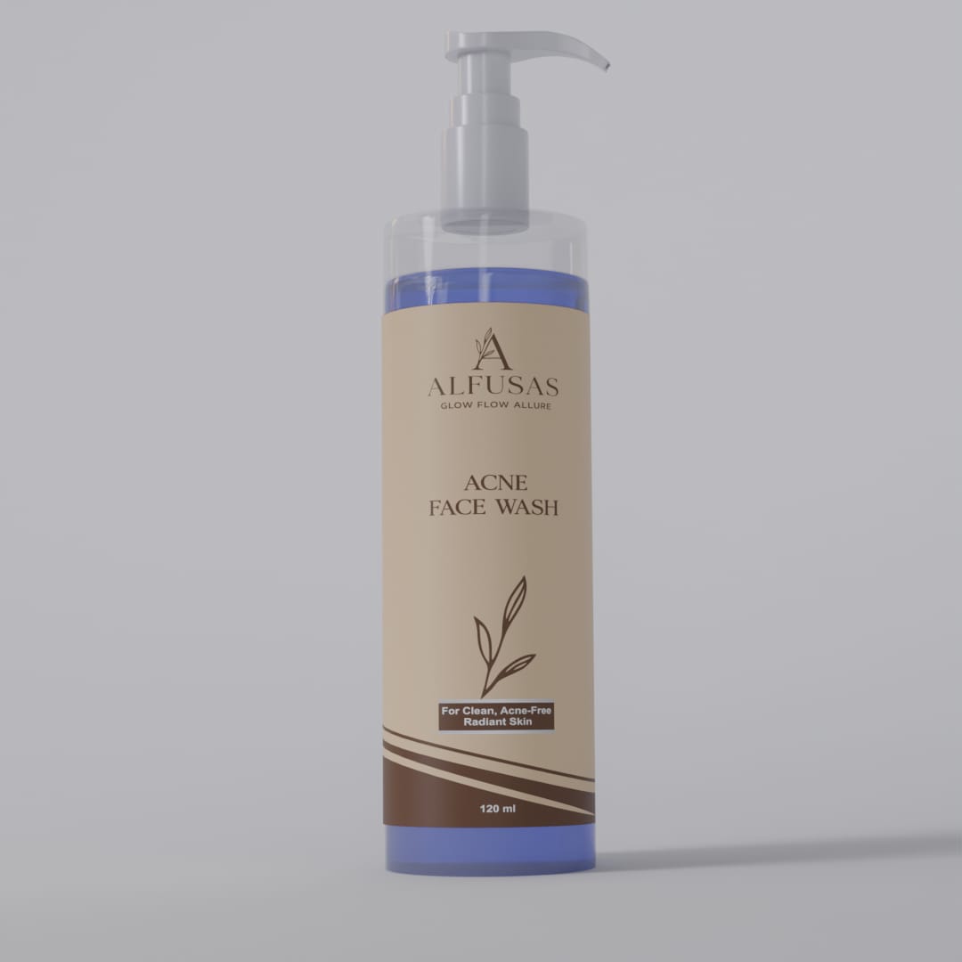 Alfusas Acne Face Wash  Gentle Daily Cleanser for Clear, Acne-Free & Radiant Skin (120ml)